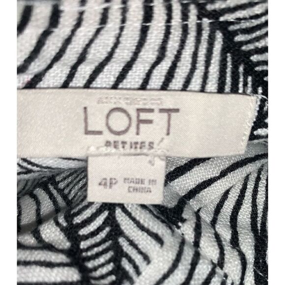 Loft Petite Pleated Linen Skirt - Picture 6 of 7